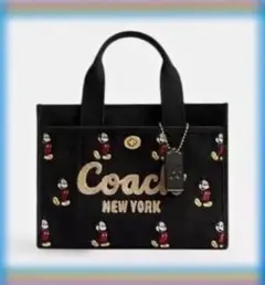 COACHコーチ26カーゴ トートリボン柄ボウ クロスボディ斜めがけ - メルカリ