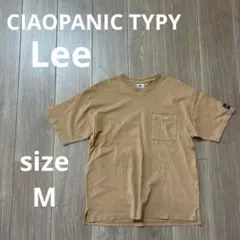 CIAOPANICTYPY LeeロゴT メンズ ブラウンベージュ　Mサイズのサムネイル