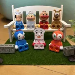 アンパンマン　ブロック人形