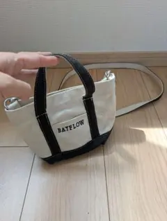 BAYFLOW アイボリー ブラック ショルダーバッグ