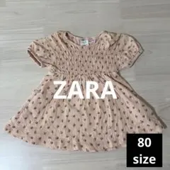 ZARA半袖花柄ワンピース80cmのサムネイル
