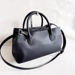 BARCOS バルコス 3層 ショルダーバッグ 2way ハンドバッグ レザー