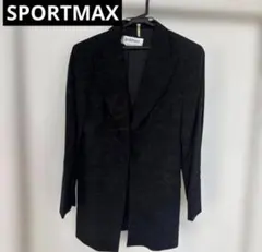 SPORTMAXテーラードジャケット 黒 イタリア製　11-13号のサムネイル