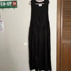 黒リネンオールインワン