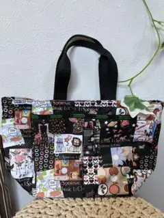 【美品】LeSportsacアニマル柄トートバッグ