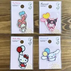 キャラクター刺繍ワッペン　4個セット　サンリオ