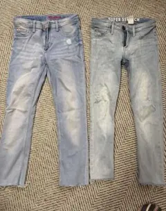 H&M キッズ　スキニーデニム　２本　134