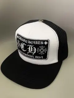 CHROME HEARTS トラッカーキャップ ブラック ホワイト - メルカリ