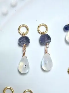 2025年最新】アイオライトとムーンストーンのピアスの人気アイテム