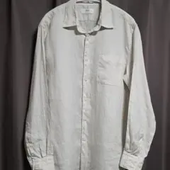 【UNIQLO】プレミアムリネンシャツ L NATURAL