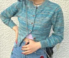 jouetie ジュエティ ミックスカラーカーデ