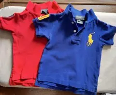 2枚セット ラルフローレン ポロシャツ 12M 80 ビッグポニー