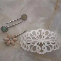 花モチーフ ヘアピンセット