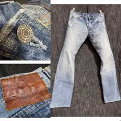 ETERNAL 日本製　ダメージ加工デニム　ジーンズ　児島デニム　岡山デニム