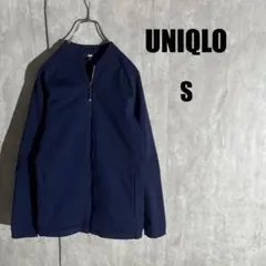 1405 UNIQLO ユニクロ　ジャケット【S】スリム　ネイビー　男女兼用