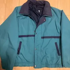 中綿ナイロンジャケット　ブルーグリーン