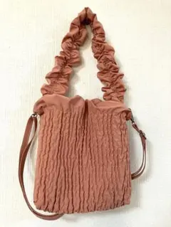 ギャザー　ショルダーバッグ　2way