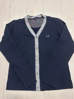 FRED PERRY ネイビー カーディガン XS