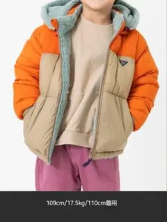 ダウン 110 オレンジ