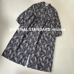 美品 ジャーナルスタンダードrelume ペイズリープリントパイピングワンピースのサムネイル