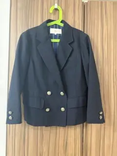 ネイビー ダブルブレスト ブレザー