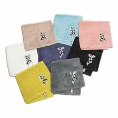シュナウザー 刺繍ハーフハンカチ