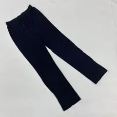 GU イージーパンツ ウエストゴム ブラック シンプル ストレッチ素材 Sサイズ