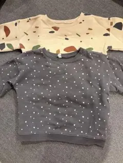 OrganicZoo / テラゾー柄、スターダスト柄トレーナー2点セット