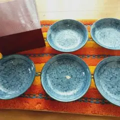 有田焼　肥前哲三郎窯 中皿5枚セット 箱入のサムネイル