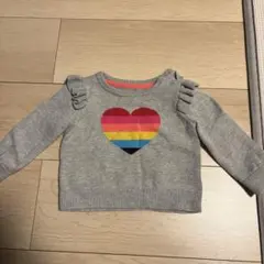 baby GAP グレー ハート柄 ニット　 3-6ヶ月