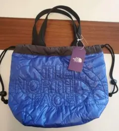 THE NORTH FACE キルティング トートバッグ 青のサムネイル