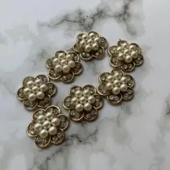 花形デコレーションパーツ 7個セット