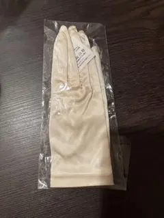 値下げしました！アイボリー サテン ロングウェディンググローブ