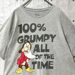 古着 ディズニー Tシャツ 7人の小人 白雪姫 ヴィンテージ XL グレー 半袖