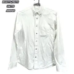 中古美品　BEAUTY&YOUTH　BY カット シャンブレー シャツ　XS