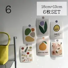 ❻アートポスター　6枚セット　韓国インテリア　ポストカード