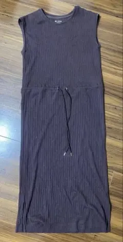 リブ編み ノースリーブワンピース　ナノユニバース　春夏