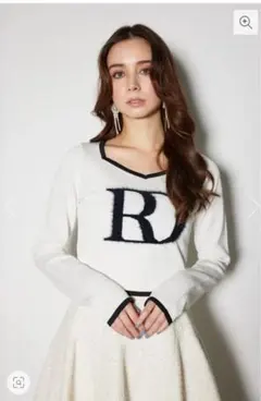 BIG Rロゴロング スリーブ ニット トップス