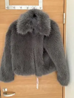 しまむら　SORSA ファージャケット　グレー　Mサイズ