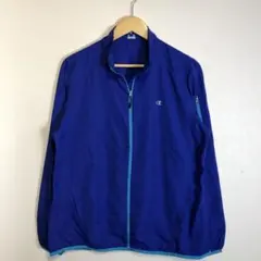 Champion ナイロンジャケット L 青
