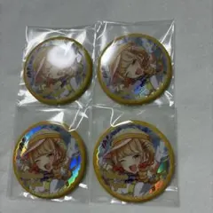 学園アイドルマスター オーロラ缶バッジ vol.1 4点セット　藤田ことね