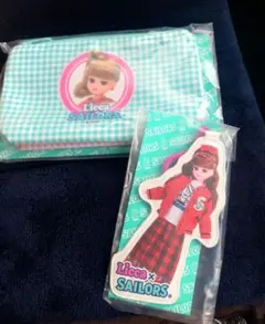 リカちゃんくじ セーラーズ　 ポーチ とダイカットキーチェーン