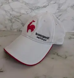 le coq sportif 　ゴルフキャップ ホワイト 57-59cm