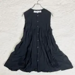 コットンリネン✨ タオコムデギャルソン ギャザーシャツワンピース 刺繍 2023