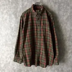 カナダ製 L.L.Bean フランネルシャツ XL チェック　ユルダボメンズ古着