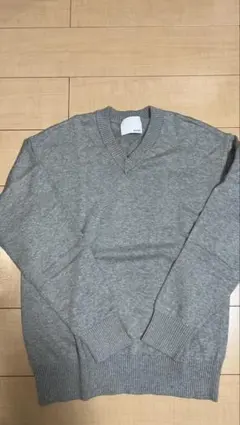 KAIKO V neck sweater "TOP GRAY"のサムネイル