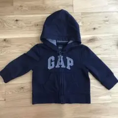 ベビーギャップ　baby gap パーカー　フード　ネイビー　紺色　80