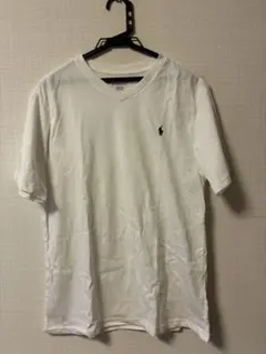 Polo Ralph Lauren ホワイト Vネック Tシャツ XL