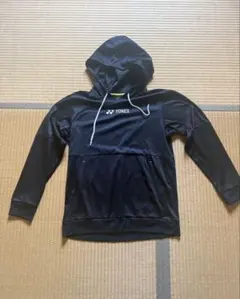 YONEX フード付き ブラック ウォームアップウェア Oサイズ