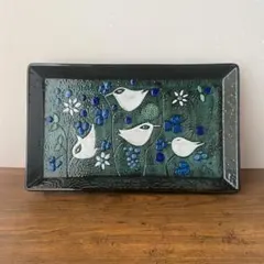 シルヴィア ロールストランド 絵皿 42cm×25cm 北欧ヴィンテージ Aのサムネイル